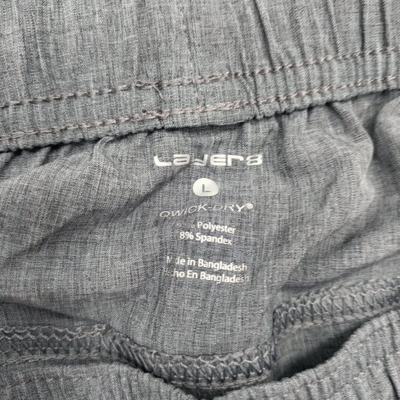 LAYER 8 Plain Men's Shorts Gray Size L 36/38 - Picture 8 of 11